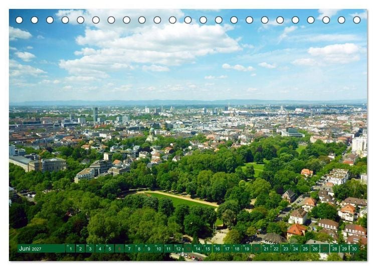 Produktbild: Gr&uuml;nes Mannheim (Tischkalender 2027 DIN A5 quer), CALVENDO Monatskalender