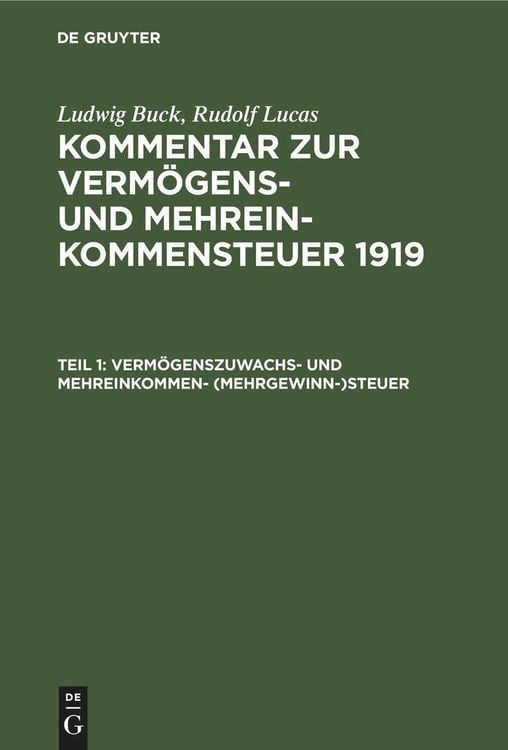 Produktbild: Verm&ouml;genszuwachs- und Mehreinkommen- (Mehrgewinn-)steuer