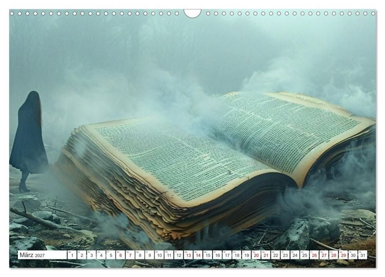 Produktbild: Welten zwischen den Zeilen - B&uuml;cher, die Tr&auml;ume wecken (Wandkalender 2027 DIN A3 quer), CALVENDO Monatskalender