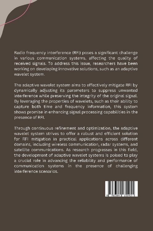 Produktbild: Development of an Adaptive Wavelet System for Radio Frequency Interference Mitigation