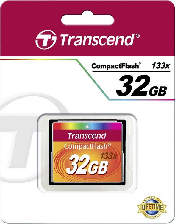 Produktbild: Transcend Standard 133x CF-Karte 32 GB