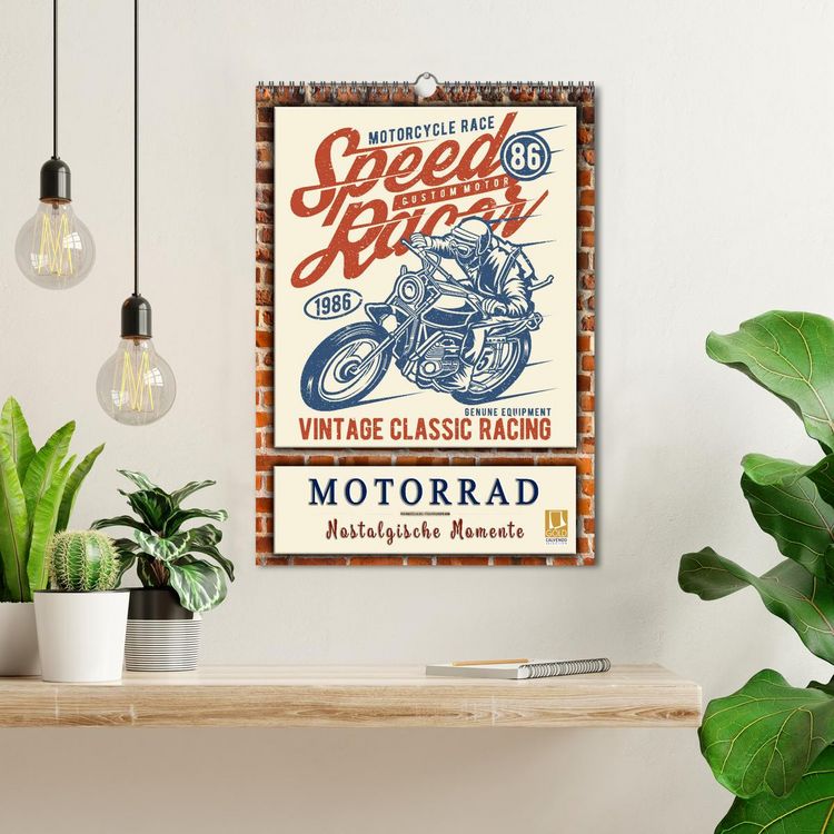 Produktbild: Motorrad - nostalgische Momente (Wandkalender 2026 DIN A3 hoch), CALVENDO Monatskalender