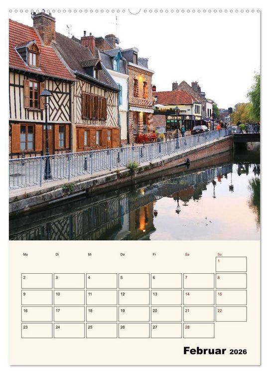 Produktbild: Amiens - Malerische, geschichtstr&auml;chtige Stadt (Wandkalender 2026 DIN A2 hoch), CALVENDO Monatskalender
