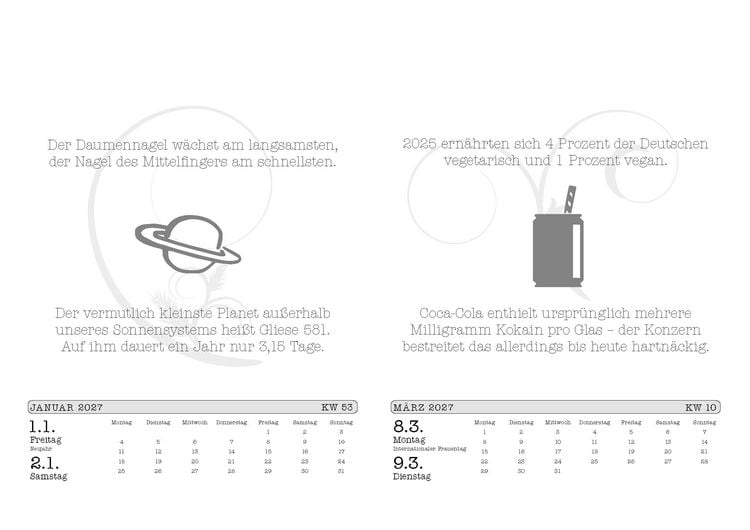 Produktbild: Unn&uuml;tzes Wissen Kalender 2027