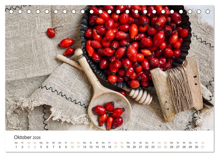 Produktbild: K&uuml;chenkalender - lecker durch dieses Jahr (Tischkalender 2026 DIN A5 quer), CALVENDO Monatskalender