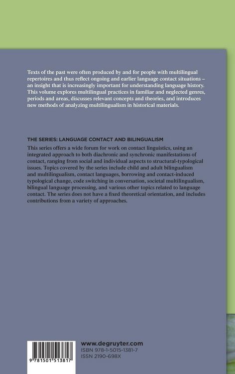 Produktbild: Multilingual Practices in Language History