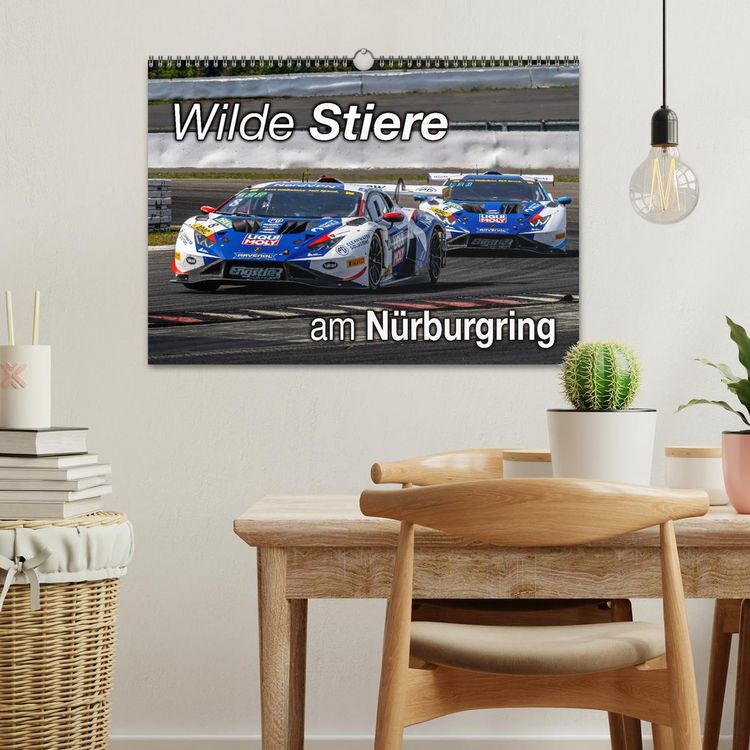 Produktbild: Wilde Stiere am N&uuml;rburgring (Wandkalender 2026 DIN A3 quer), CALVENDO Monatskalender