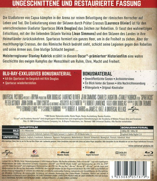 Produktbild: Spartacus - 55th Anniversary