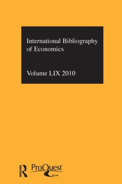 Produktbild: Ibss: Economics: 2010 Vol.59: International Bibliography of the Social Sciences