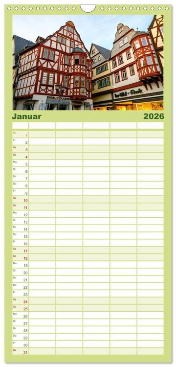 Produktbild: Familienplaner 2026 - Ein Blick auf Limburg an der Lahn mit 5 Spalten (Wandkalender, 21 x 45 cm) CALVENDO