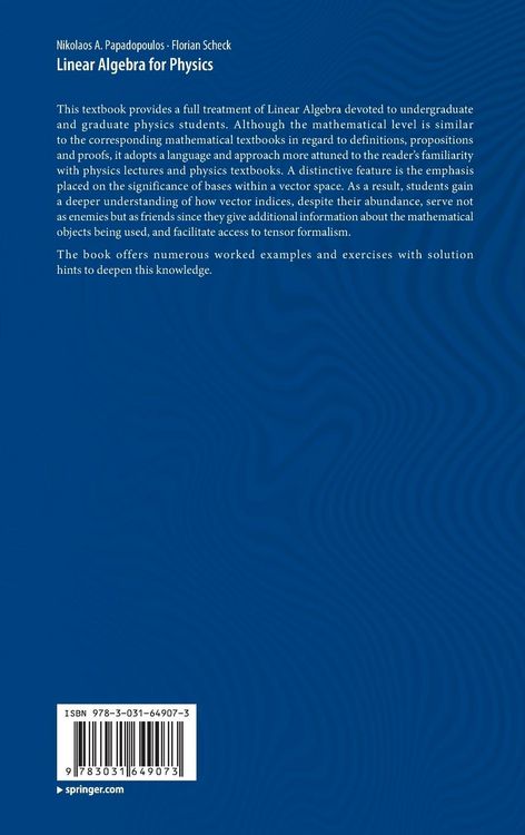 Produktbild: Linear Algebra for Physics