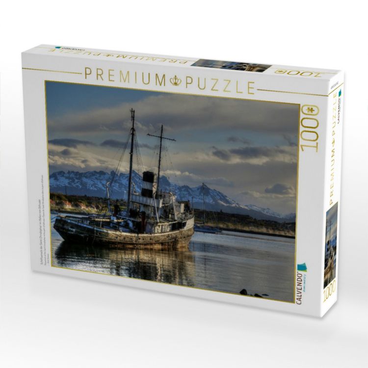 Produktbild: CALVENDO Puzzle Schiffswrack der Saint Christopher im Hafen von Ushuaia | 1000 Teile Lege-Gr&ouml;&szlig;e 64x48cm Foto-Puzzle f&uuml;r gl&uuml;ckliche Stunden