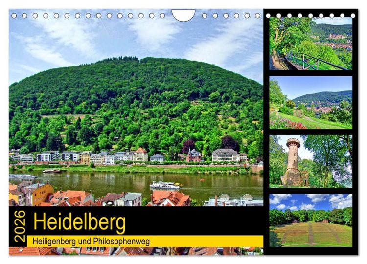 Produktbild: Heidelberg - Heiligenberg und Philosophenweg (Wandkalender 2026 DIN A4 quer), CALVENDO Monatskalender