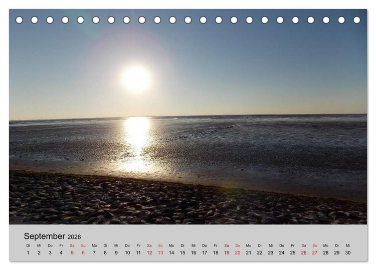 Produktbild: Blicke hinaus aufs Meer (Tischkalender 2026 DIN A5 quer), CALVENDO Monatskalender