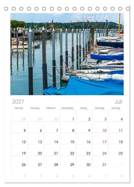 Produktbild: Tischplaner 2027 - Konstanz - Traumort am Bodensee (A5 Tischkalender zum Aufstellen) CALVENDO