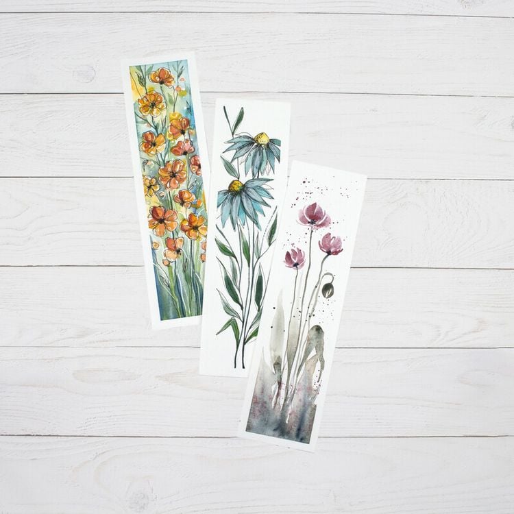 Produktbild: Hahnem&uuml;hle Papier Lesezeichenblock, 5,5 x 20 cm, 300 g/m&sup2;