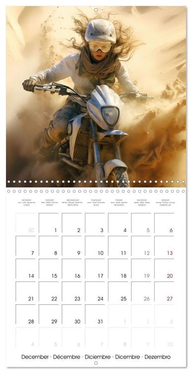 Produktbild: Motorbike desert race (Wall Calendar 2026 12 &times; 12 Inch) CALVENDO 12 Month Wall Calendar