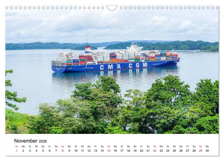 Produktbild: Panamakanal - Zwischen Atlantik und Pazifik (Wandkalender 2026 DIN A3 quer), CALVENDO Monatskalender