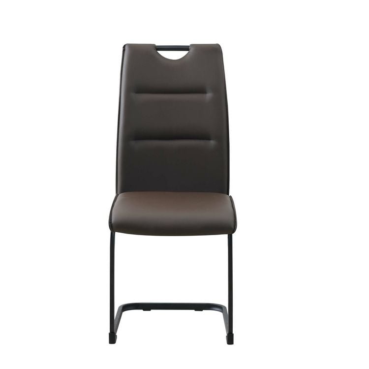 Produktbild: HTI-Living Schwingstuhl 2er Set PU braun DannyP Freischwinger Esszimmerstuhl Kunstleder
