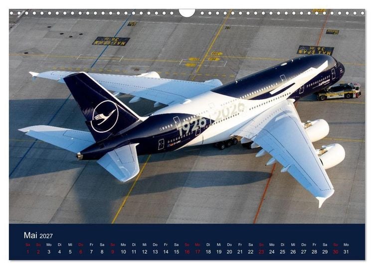 Produktbild: Lufthansa 100 Years (Wandkalender 2027 DIN A3 quer), CALVENDO Monatskalender