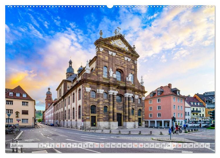 Produktbild: W&uuml;rzburg Impressionen (Wandkalender 2026 DIN A2 quer), CALVENDO Monatskalender
