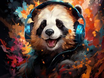 Produktbild: CALVENDO Puzzle Pandasong | 1000 Teile Lege-Gr&ouml;&szlig;e 64x48cm Foto-Puzzle f&uuml;r gl&uuml;ckliche Stunden