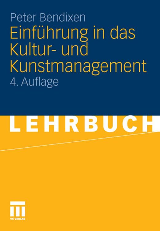 Produktbild: Einf&uuml;hrung in das Kultur- und Kunstmanagement