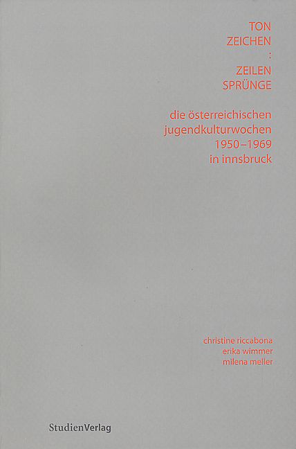 Produktbild: Die Österreichischen Jugendkulturwochen 1950-1969 in Innsbruck