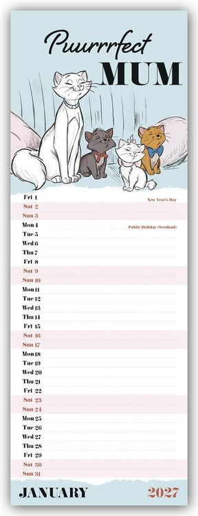 Produktbild: Disney Classic &ndash; For my Mum 2027 &ndash; Slimline-Kalender
