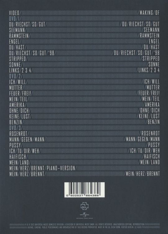 Produktbild: Rammstein - Videos 1995-2012 [3 DVDs]