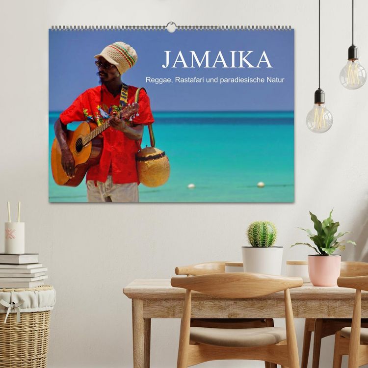 Produktbild: JAMAIKA Reggae, Rastafari und paradiesische Natur. (Wandkalender 2026 DIN A2 quer), CALVENDO Monatskalender