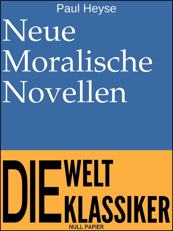 Produktbild: Neue Moralische Novellen