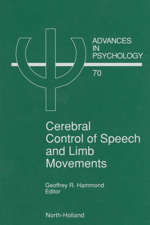 Produktbild: Cerebral Control of Speech and Limb Movements