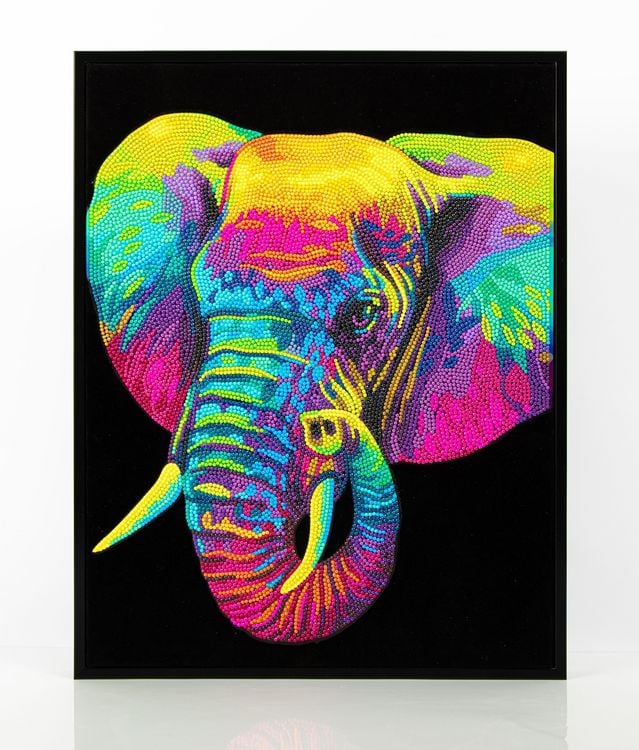 Produktbild: DIAMOND DOTZ - Diamond Painting Neon Elefant