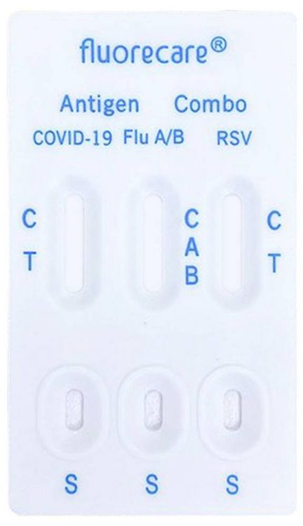 Produktbild: Corona-Laientest, Selbsttest f&uuml;r Zuhause fluorecare&reg; CBTL-00215-1/K SARS-CoV-2, Influenza A/B & RSV Combo-Schnelltest 1 St. SARS-CoV-2