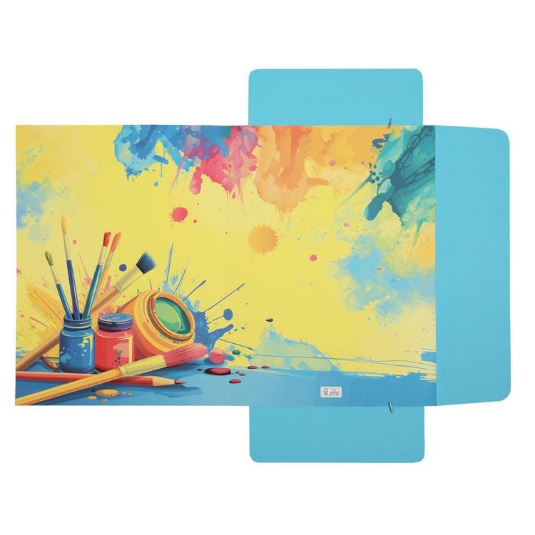 Produktbild: Idena Sammelmappe Pinsel mit Gummizug 400g/m&sup2; DIN A3