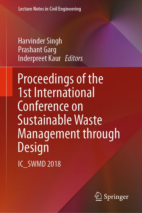 Produktbild: Proceedings of the 1st International Conference on Sustainable Waste Management through Design