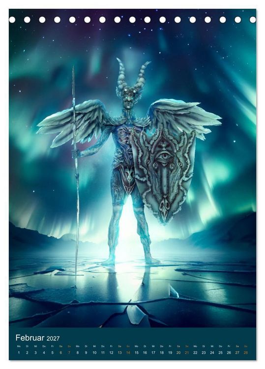 Produktbild: Bodypainting Adventures (Tischkalender 2027 DIN A5 hoch), CALVENDO Monatskalender