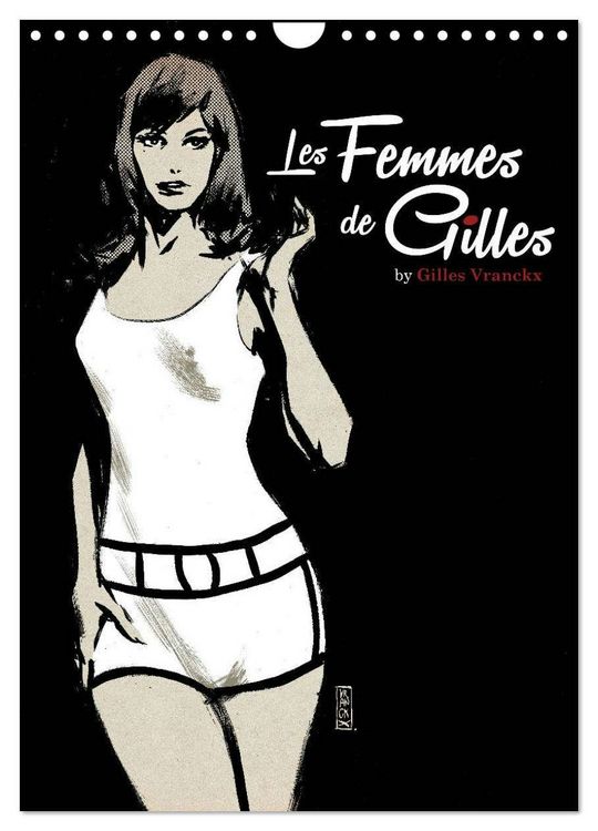 Produktbild: Les femmes de Gilles 2 by Gilles Vranckx - 12 Frauen-Illustrationen von dem Belgischen K&uuml;nstler Gilles Vranckx (Wandkalender 2026 DIN A4 hoch), CALVENDO Monatskalender