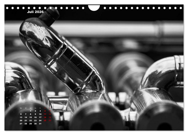 Produktbild: Trompete - Close up (Wandkalender 2026 DIN A4 quer), CALVENDO Monatskalender