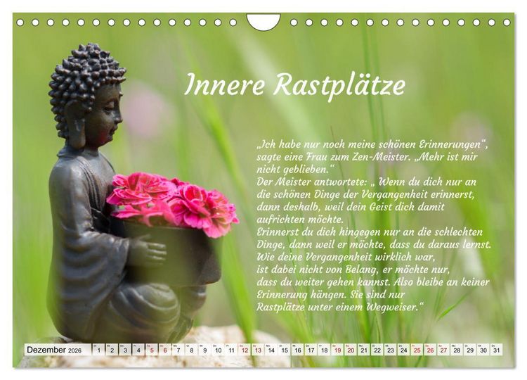 Produktbild: Und der Zen-Meister sprach (Wandkalender 2026 DIN A4 quer), CALVENDO Monatskalender