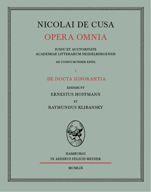 Produktbild: De docta ignorantia
