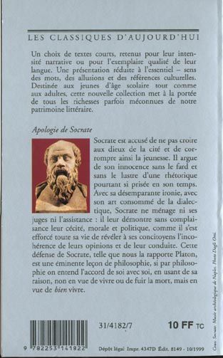 Produktbild: Apologie de Socrate