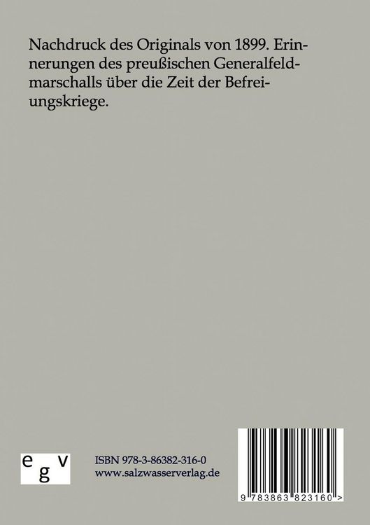 Produktbild: Denkw&uuml;rdigkeiten und Erinnerungen 1771-1813