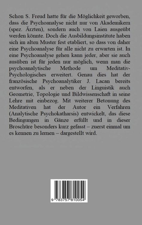 Produktbild: Eine Psychoanalyse f&uuml;r alle
