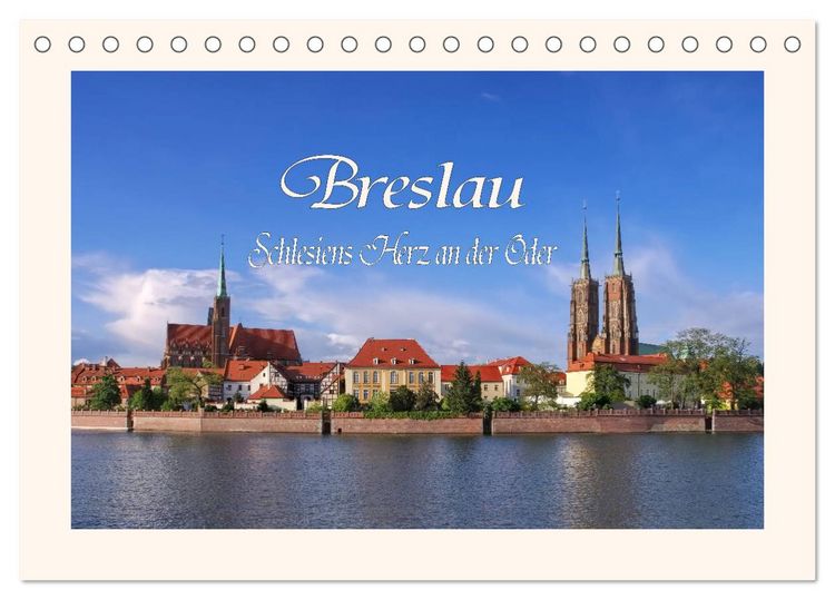 Produktbild: Breslau - Schlesiens Herz an der Oder (Tischkalender 2026 DIN A5 quer), CALVENDO Monatskalender