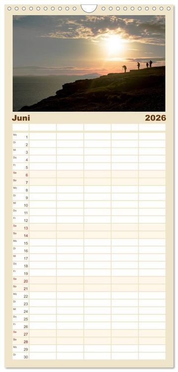 Produktbild: Familienplaner 2026 - Isle of Skye - Schottlands Inseln mit 5 Spalten (Wandkalender, 21 x 45 cm) CALVENDO
