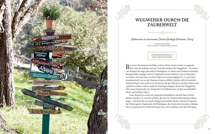 Produktbild: Aus den Filmen zu Harry Potter: Magische Kr&auml;uterkunde - Zauberhafte DIY-Projekte, Terrarien und viele weitere gr&uuml;ne Inspirationen