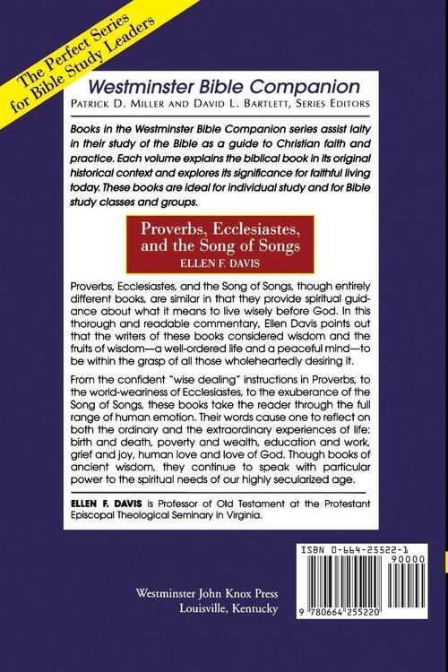 Produktbild: Proverbs, Ecclesiastes Song of Songs