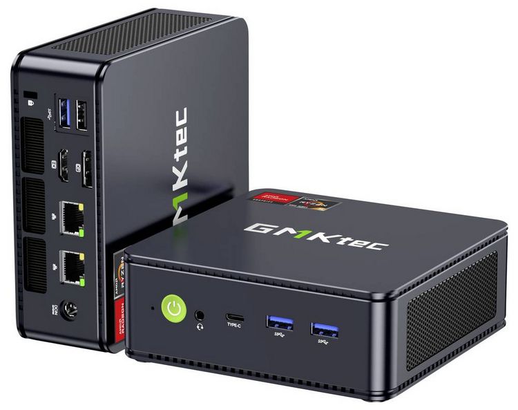 Produktbild: GMKtec Mini PC M6 Ultra-2 AMD Ryzen 5 7640HS (32+512GB) AMD Ryzen 5 7640HS 5.0GHz 32GB RAM 512GB SSD AMD Radeon&trade; 760M Win 11 Pro